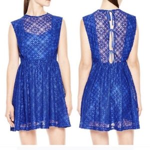 Sandro Mikka Lace Tie Back Dress